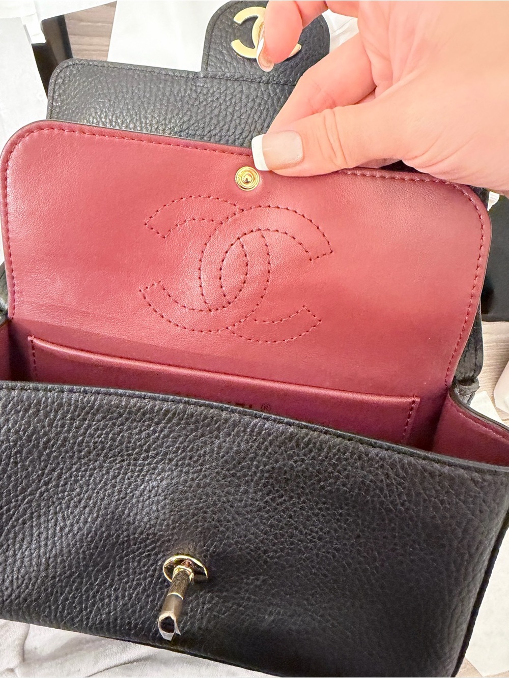 Chanel new 26B black flap mini souplissimo bag - Picture 9 of 16
